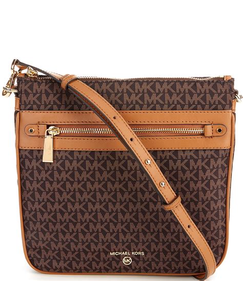 michael kors jet set crossbody logo